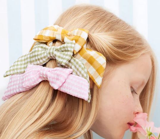 Gingham Hair Bows