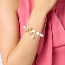 Load image into Gallery viewer, Clementine Iridescent Rose Bracelet
