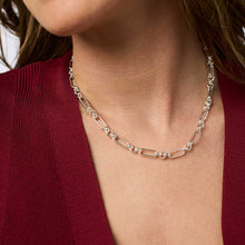 Load image into Gallery viewer, Silver Colette Link Necklace
