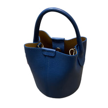 Load image into Gallery viewer, Italian Leather Small Bucket Handbag
