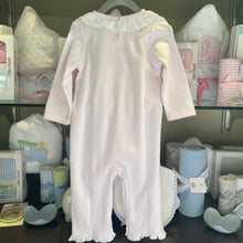 Load image into Gallery viewer, Pink/ White Striped Collared Romper

