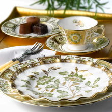 Load image into Gallery viewer, Green Derby Panel Tea Cup &amp; Saucer
