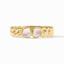 Load image into Gallery viewer, Iridescent Clear Crystal Dolce Hinge Bangle

