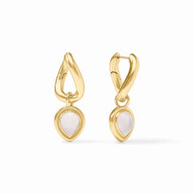 Load image into Gallery viewer, Dolce Hoop &amp; Charm Iridescent Clear Crystal Earrings
