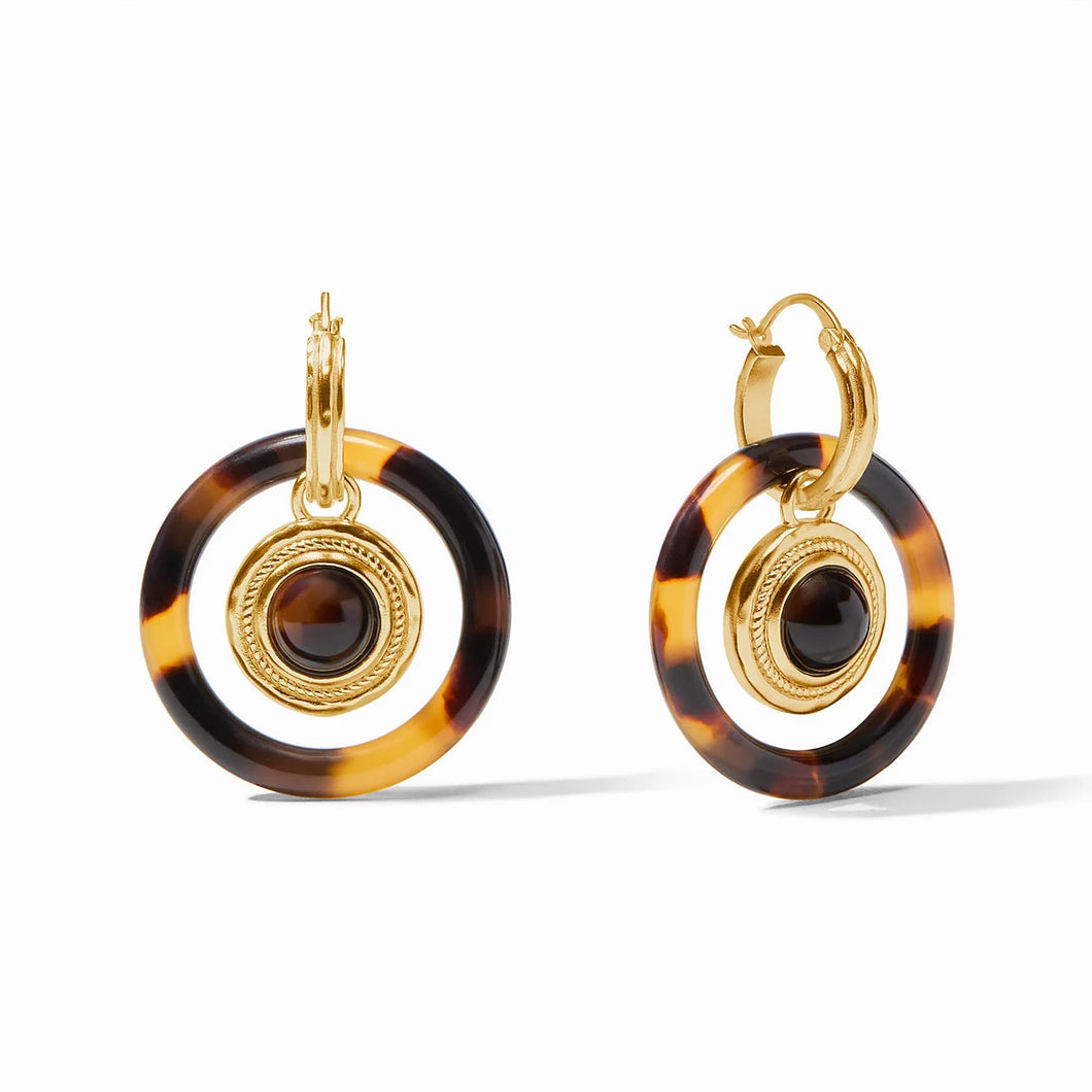 Madison 6-in-1 Charm Earring- Acrylic & Gold