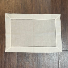 Load image into Gallery viewer, White Hemstitch Placemat
