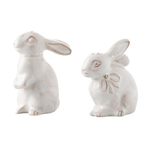 Load image into Gallery viewer, Bunny Napoleon &amp; Josephine Salt &amp; Pepper Shakers
