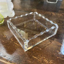 Load image into Gallery viewer, Lucite Wave Cocktail Napkin Tray
