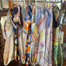 Load image into Gallery viewer, Silky Print Square Scarf
