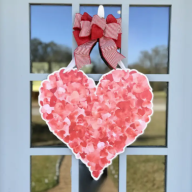 Confetti Hearts Door Hanger