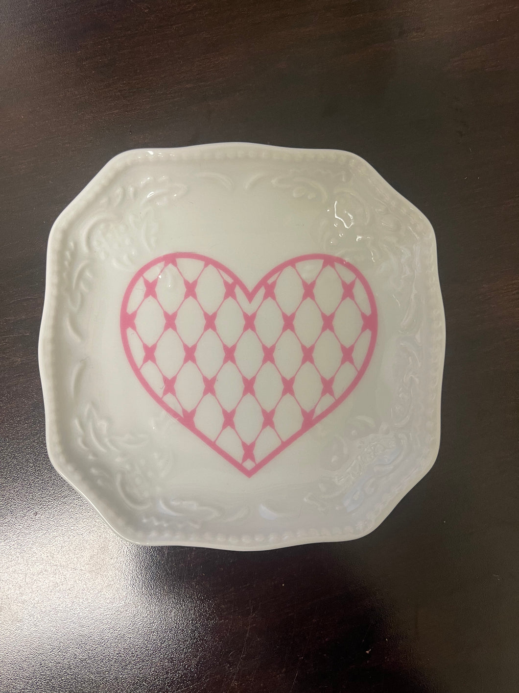 Diamond Heart Trinket Tray