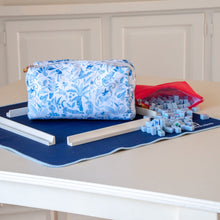 Load image into Gallery viewer, Parisian Blue Mahjong Travel Set
