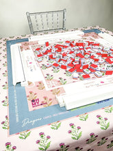 Load image into Gallery viewer, Pink Instructional Mahjong Tablecloth
