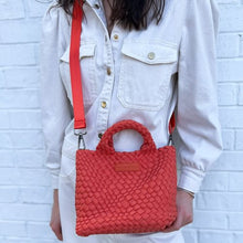 Load image into Gallery viewer, Burnt Orange Mini Woven Tote
