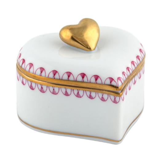 Raspberry Double Heart Box