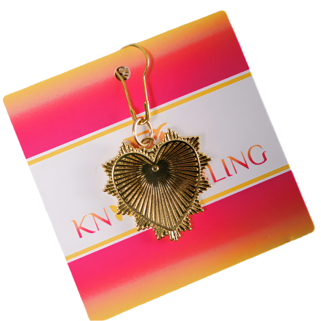 Textured Heart Charm