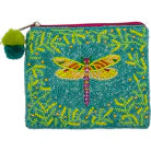 Dragonfly Beaded Coin Purse