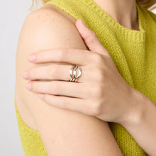 Load image into Gallery viewer, Silver Wave Ring
