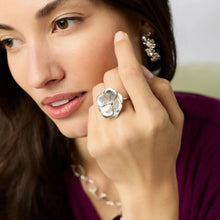 Load image into Gallery viewer, Silver Bloom Statement Ring
