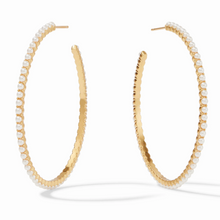 Load image into Gallery viewer, Juliet Pearl Hoop
