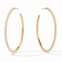 Load image into Gallery viewer, Juliet Pearl Hoop
