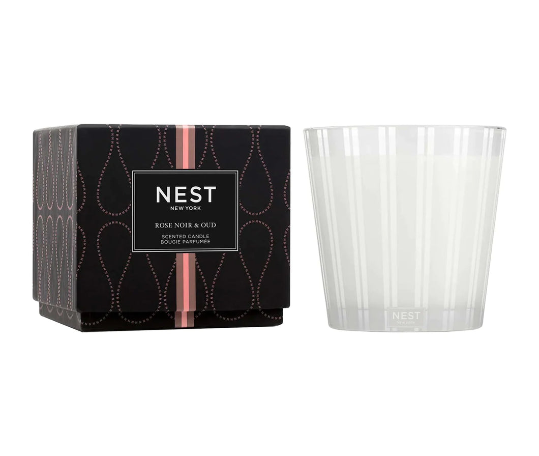 Rose Noir & Oud 3 Wick Candle