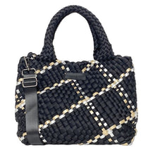 Load image into Gallery viewer, Noir Metallic Woven Tote

