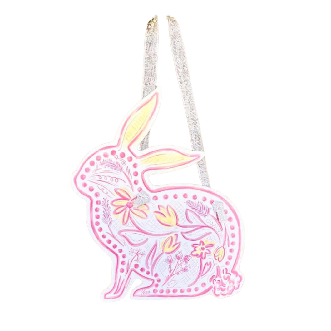Chinoiserie Bunny Doorhanger