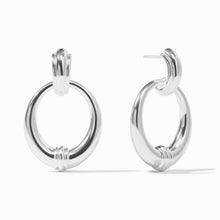 Load image into Gallery viewer, Portofino Silver Doorknocker Earring
