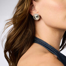 Load image into Gallery viewer, Portofino Silver Statement Stud Earring
