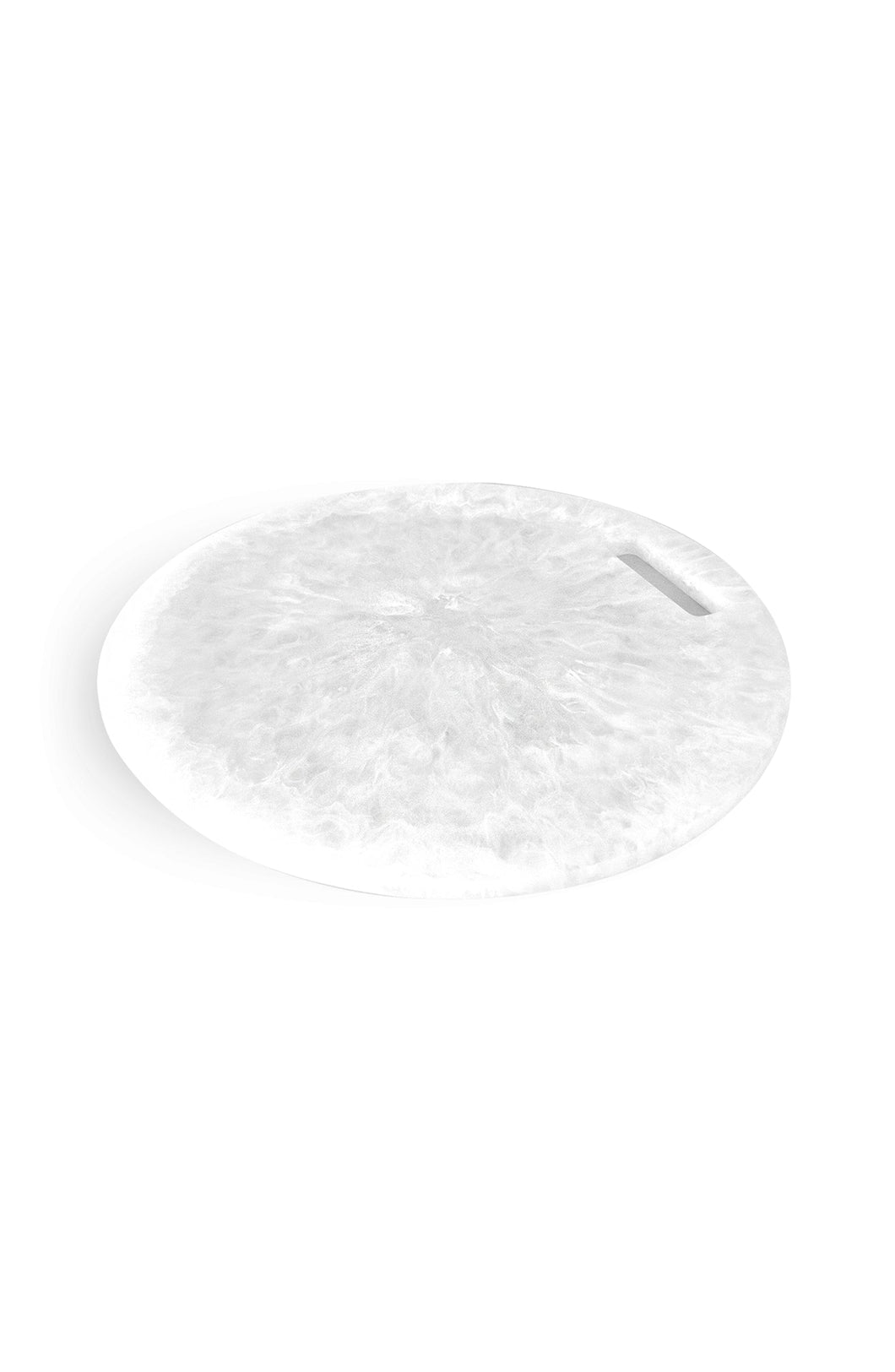 White Swirl Round Chopping Board