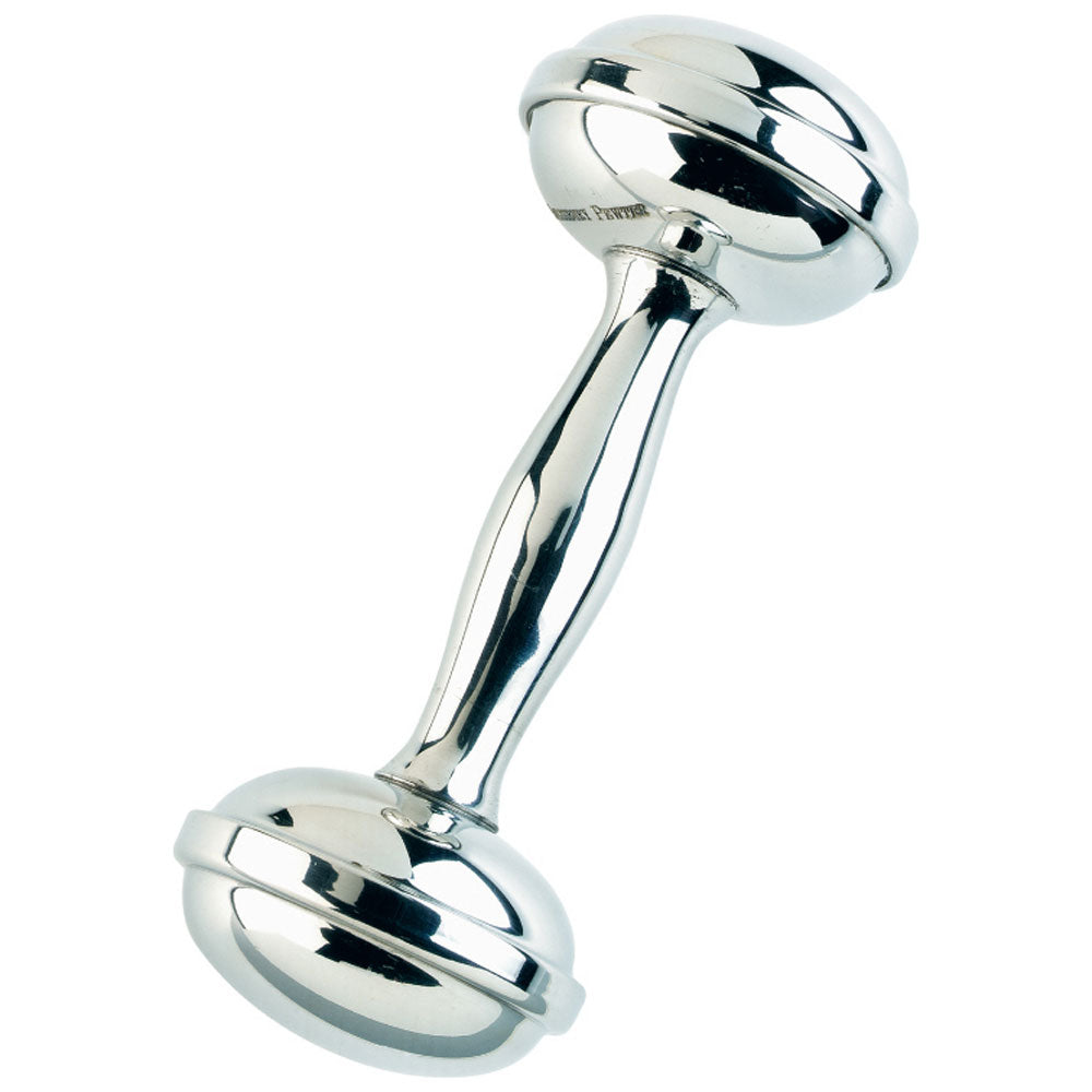 Dumbell Rattle - Pewter