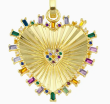 Load image into Gallery viewer, Fluted Heart Charm
