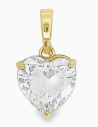 Diamond Heart Charm
