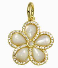 Load image into Gallery viewer, Stone Flower Charm
