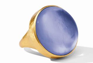 Tanzanite Blue Solara Statement Ring, Size 8