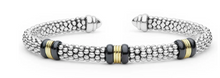 Load image into Gallery viewer, S/S 18K Sig Caviar 3 Stone 5mm Versa Torque
