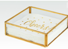 Load image into Gallery viewer, Brass Cocktail Napkin Tray

