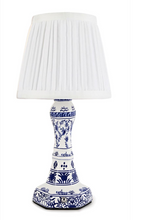 Load image into Gallery viewer, LED Cordless Blue Chinoiserie Table Lamp
