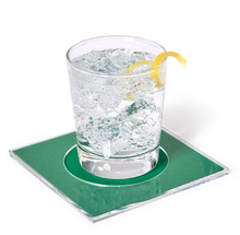 Load image into Gallery viewer, Set of 4 Clear Acrylic Cocktail Napkin Coasters
