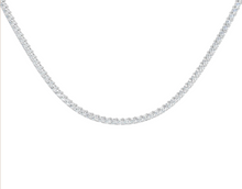 Load image into Gallery viewer, 18" 14K White Gold 7.4 ctw Tennis Necklace
