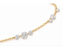 Load image into Gallery viewer, 14K Yellow Gold 1.23 cttw Drilled Diamond Necklace
