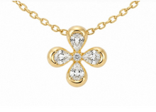 Load image into Gallery viewer, 14K Yellow Gold 0.41 ctw Rounded Cloved Diamond Necklace
