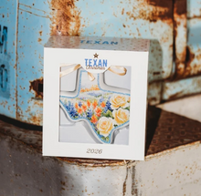 Load image into Gallery viewer, State of Texas Wildflowers Blown Glass Ornament | Texan Christmas 2026 Edition
