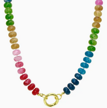 Load image into Gallery viewer, Stone Beaded Push Clasp Necklace
