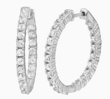 Load image into Gallery viewer, The Perfect Diamond Hoops

