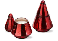 Load image into Gallery viewer, 7" Filled Mercury Glass Lidded Christmas Tree
