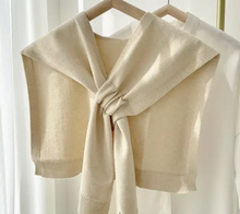 Load image into Gallery viewer, Knitted Knotted Shawl
