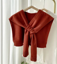 Load image into Gallery viewer, Knitted Knotted Shawl
