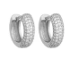 Load image into Gallery viewer, Clear CZ Hoop Earrings
